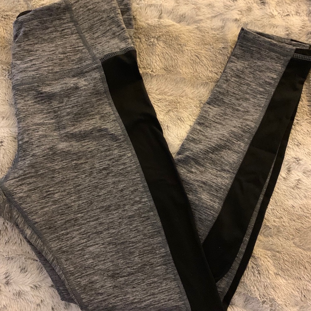 Marled Leggings in Grey & Black